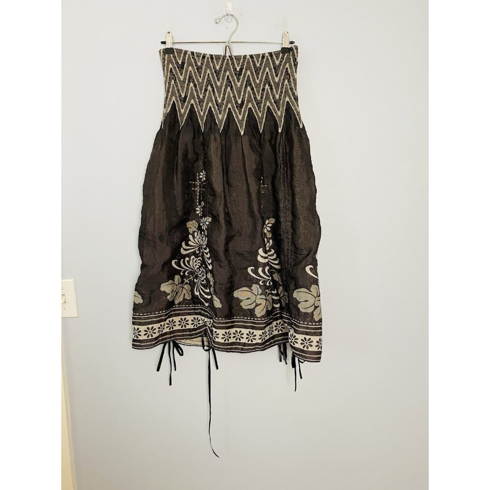 Lapis Anthropologie 2 in 1 Strapless Dress/Madi Skirt One Size Black Adjustable